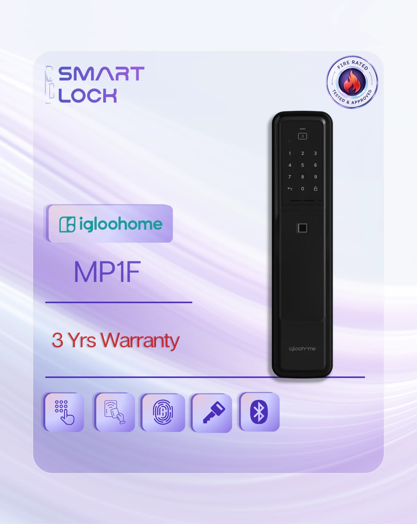 Igloohome Push-Pull Mortise Digital Door Lock