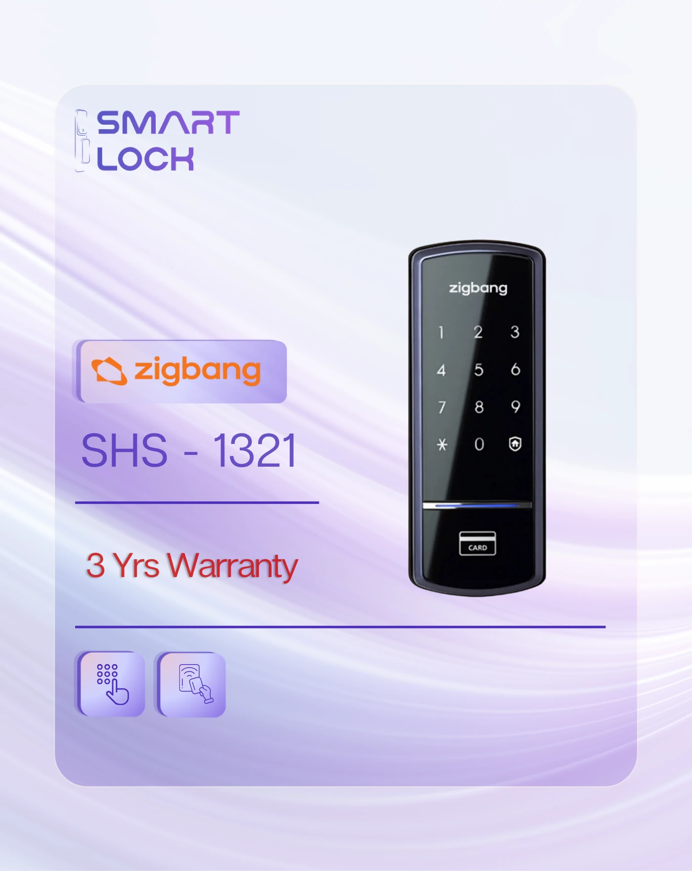 Zig bang SHS-1321 Digital Rim Door Lock