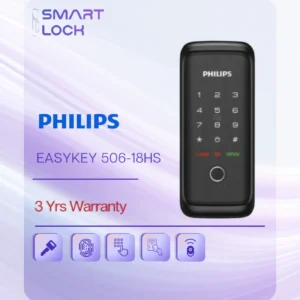Philips EasyKey 506-18HS Digital Rim Lock for Metal Gates